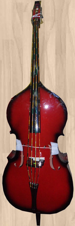 Contrabajo rojo sombreado 1
